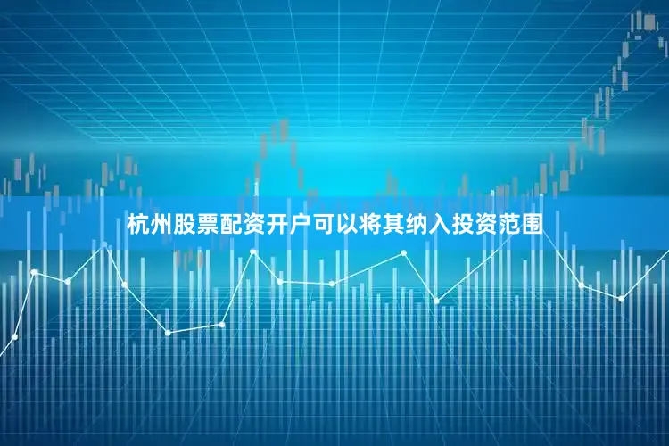 杭州股票配资开户可以将其纳入投资范围